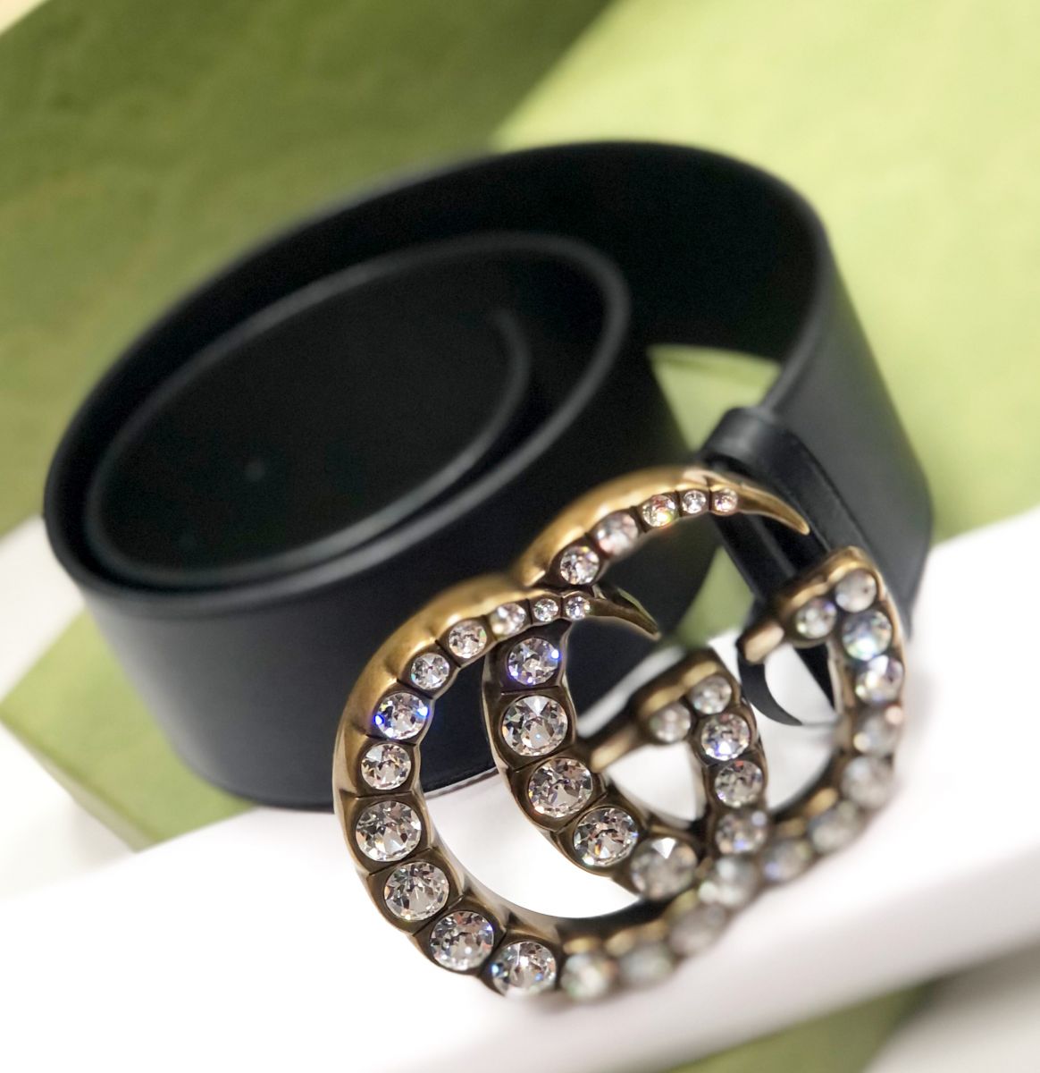 Ремень / камни/ Gucci размер 80/32 цена 23 483 руб