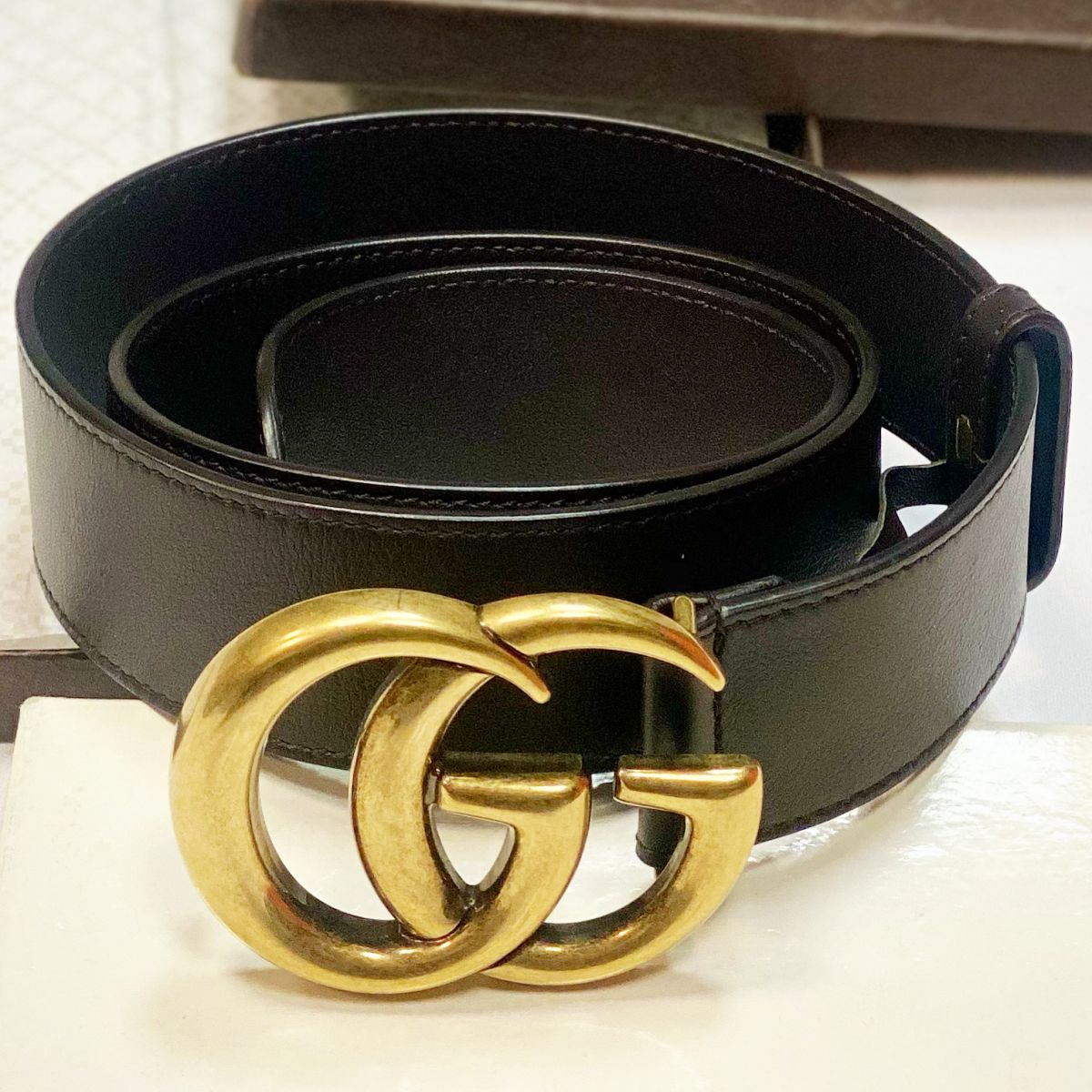 Ремень Gucci размер 85/34 цена 23 078 руб 