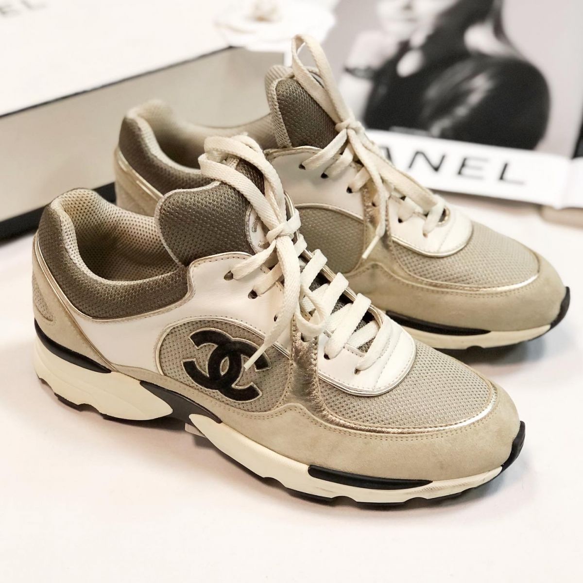 Кроссовки Chanel размер 39.5 цена 23 078 руб 