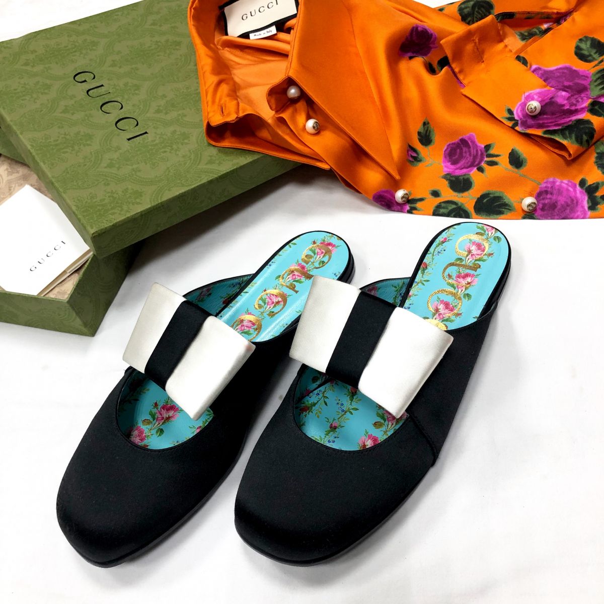 Мюли Gucci размер 37.1/2 цена 31 310 руб