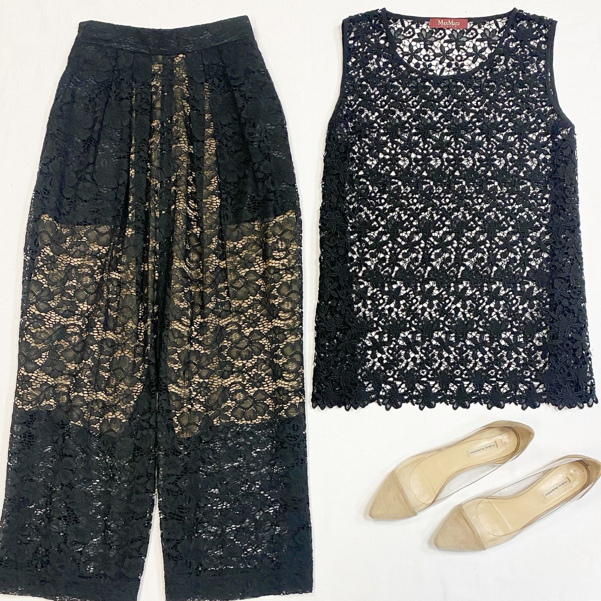 Брюки /шитьё/ Sonia Rykiel размер 38 цена 12 308 рубТоп /шитьё/ Max Mara размер 42 цена 4 616 рубБалетки Fabio Rusconi размер 40 цена 4 616 руб