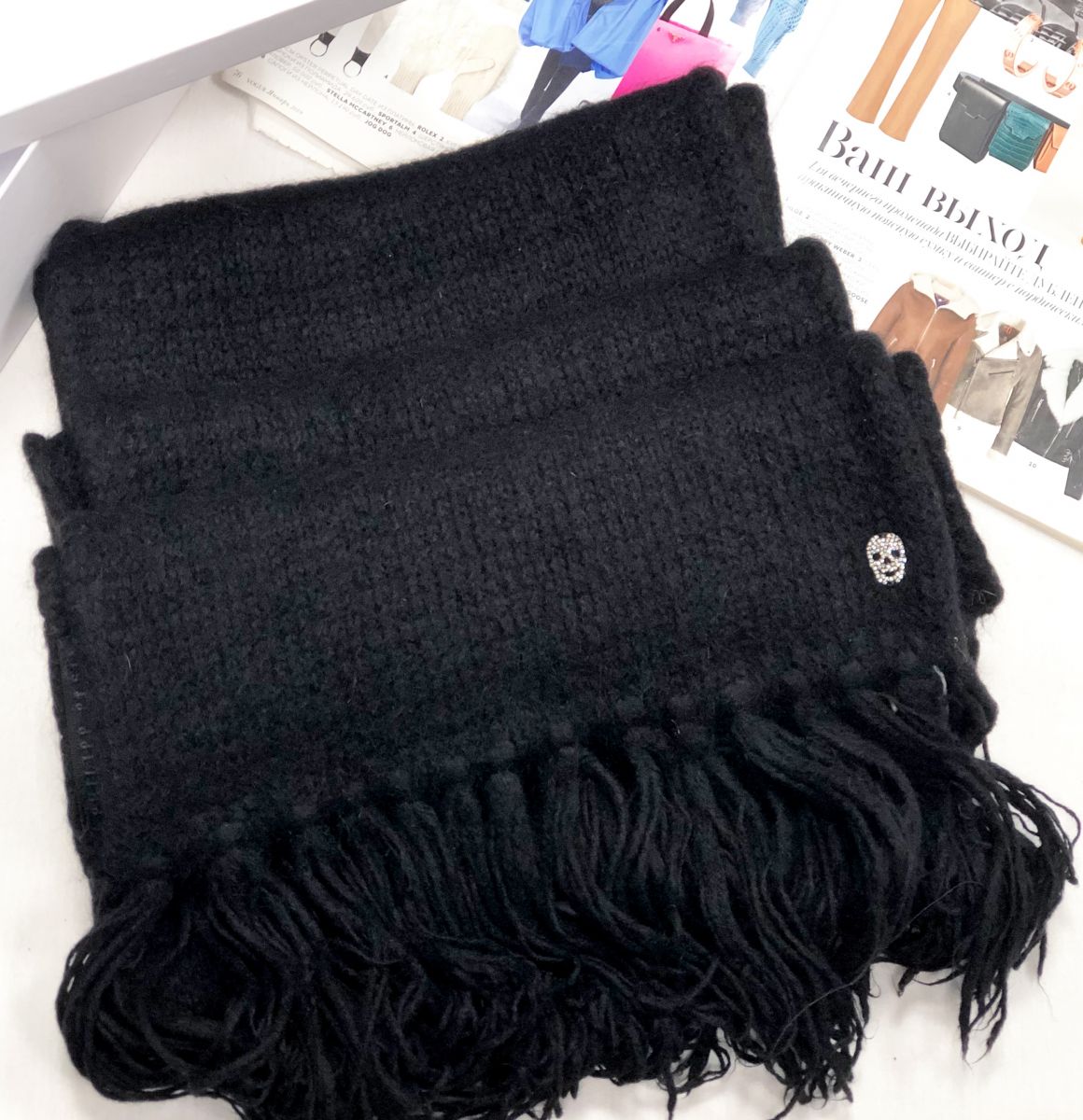 Шарф Philipp Plein размер 30/200 цена 9 393 руб

