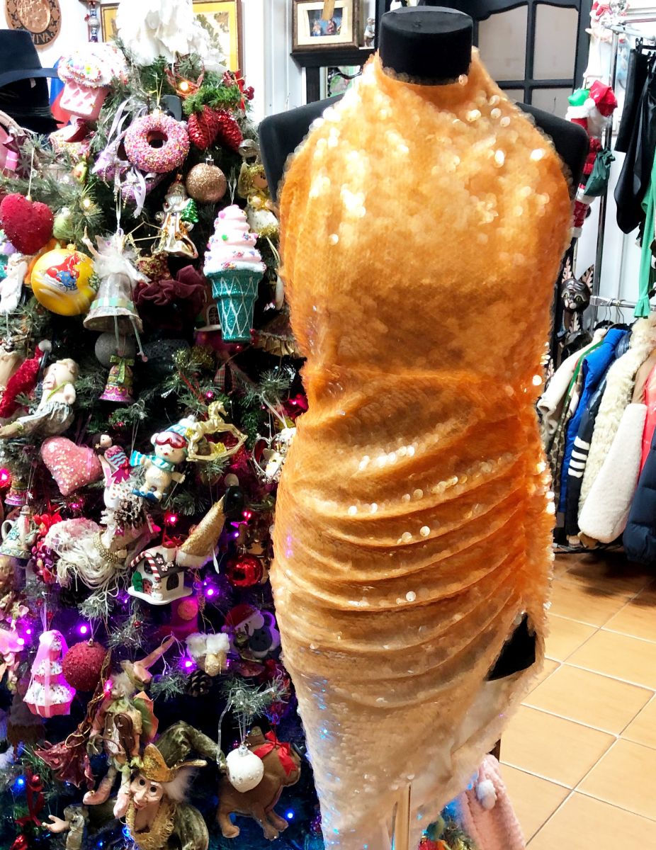 Платье/ пайетки/ размер S цена 15 655 руб