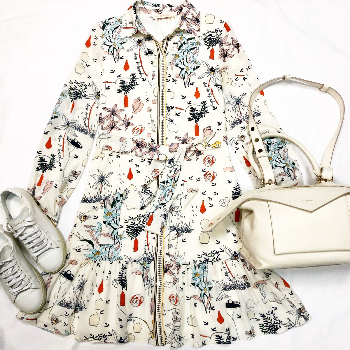 Платье /шёлк/ Tory Burch размер 2 цена 7 693 руб Кеды Saint Laurent размер 36.5 цена 23 078 руб Сумка Givenchy