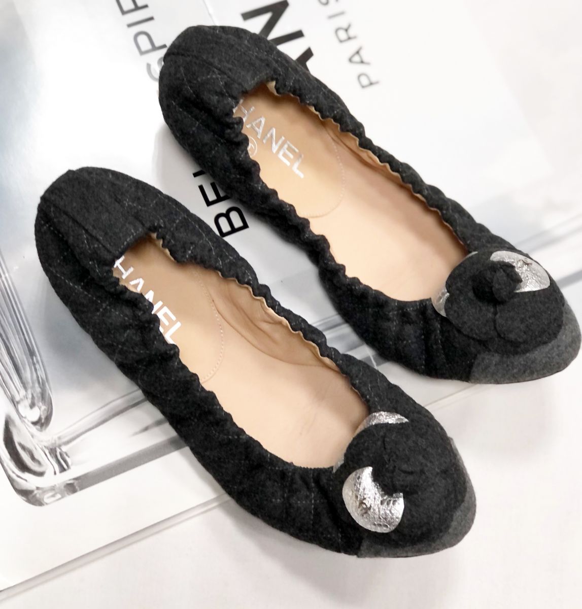 Балетки Chanel размер 37.5 цена 15 655 руб
