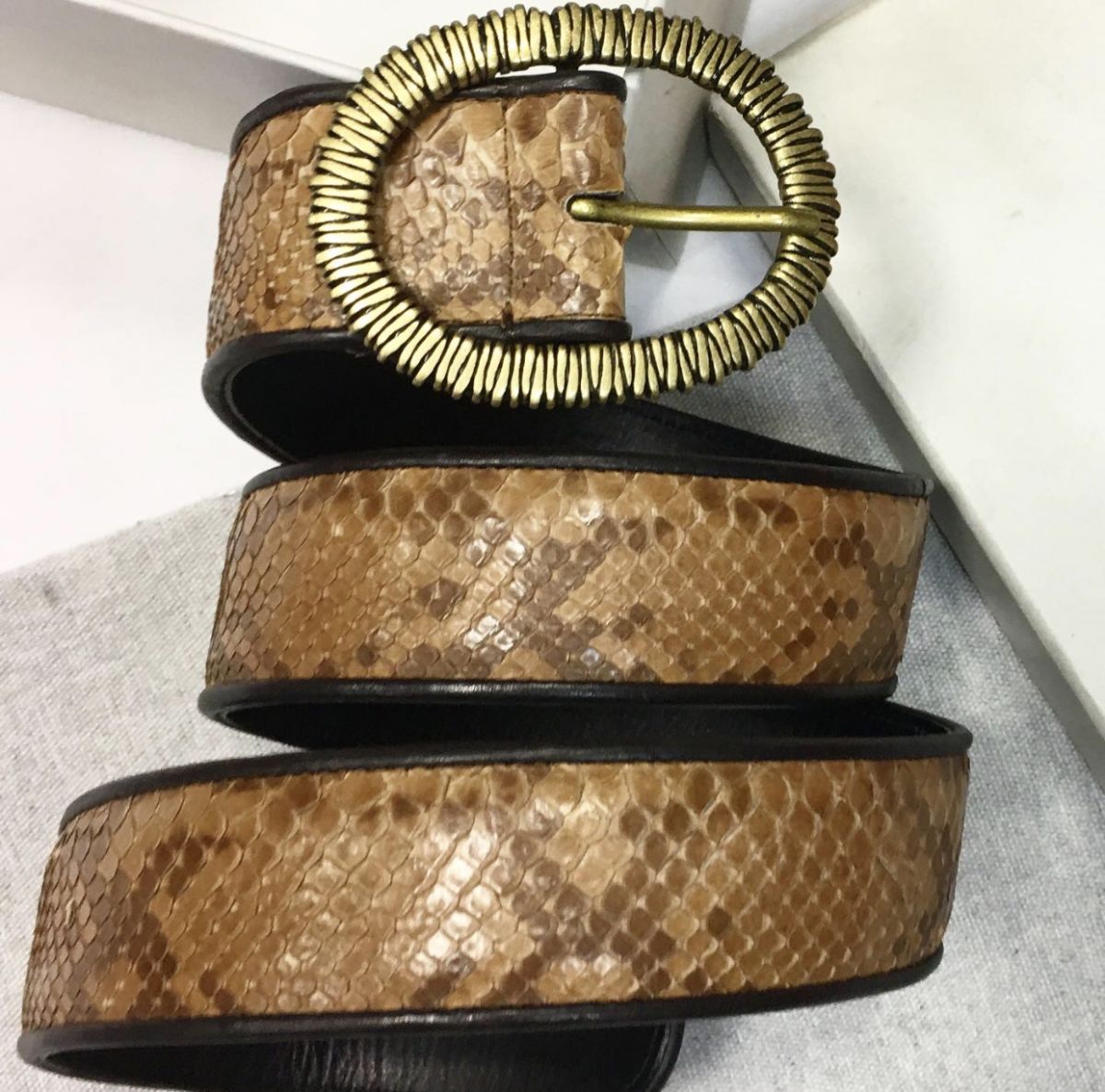 Ремень /питон/ Bottega Veneta Размер 36/90 цена 12 308 руб