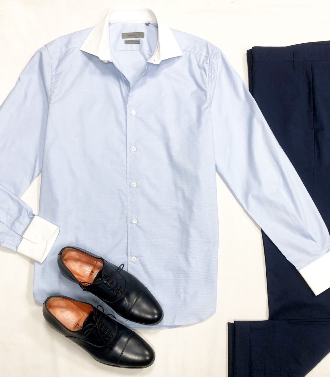 #mechtamen Рубашка Corneliani размер 15/39 цена 4 697 руб
Брюки Vivien Westwood размер 52 цена 7 828 руб
Ботинки Santoni размер 40.5 цена 15 655 руб