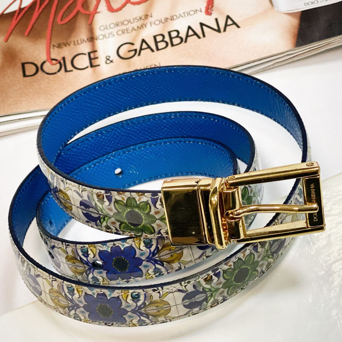 Ремень Dolce Gabbana размер 80/32 цена 6 154 руб 