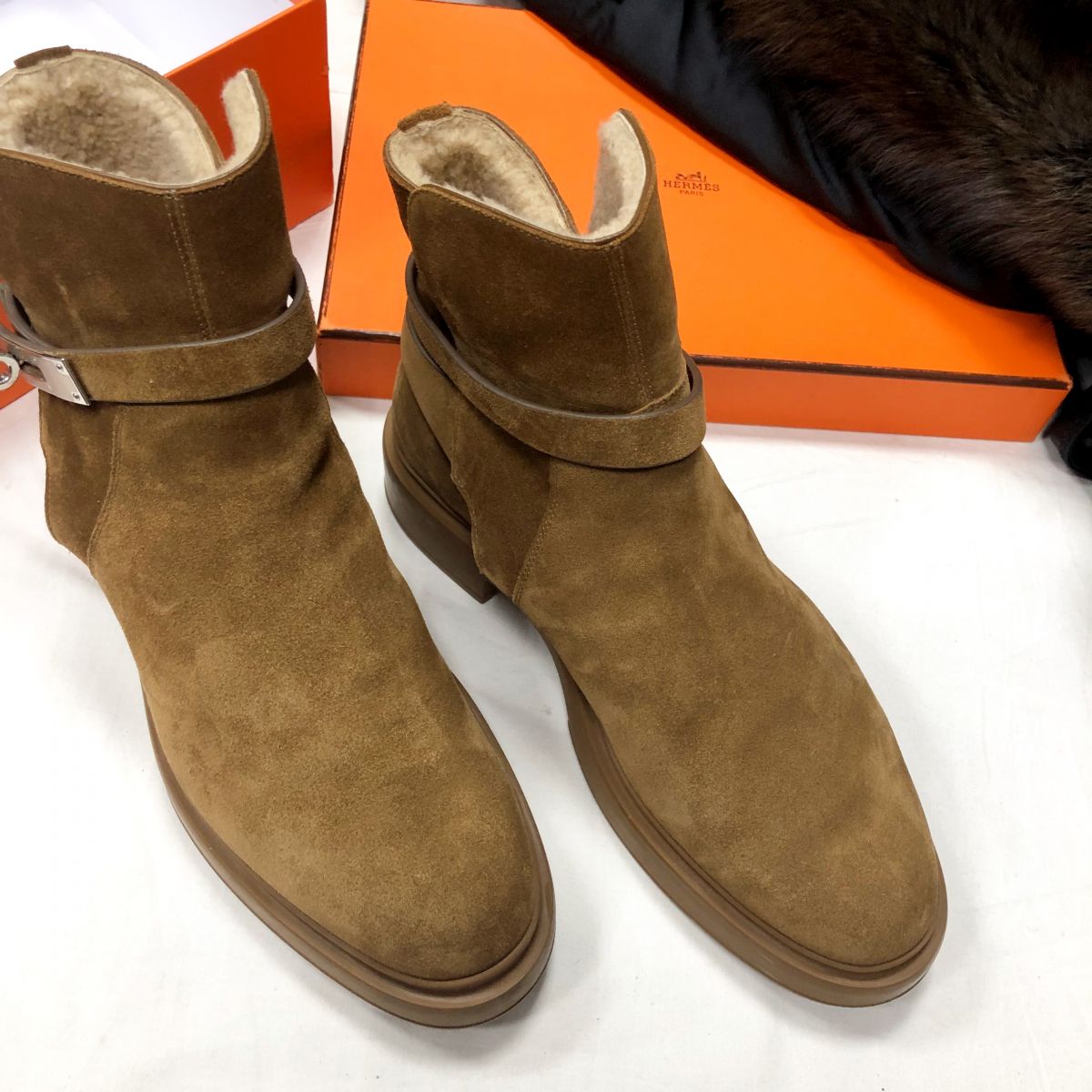 Ботинки HERMES размер 38.1/2 цена 62 620 руб 