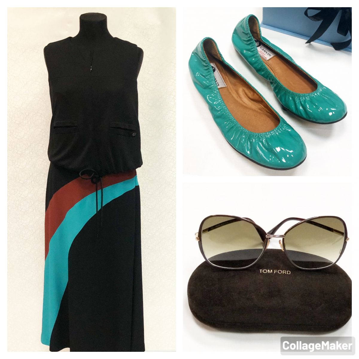 Кофта Chanel размер 38 цена 28 462 руб Юбка Dries Van Notten размер 38 цена 7 693 руб Балетки Lanvin размер 37 цена 9 231 руб Очки Tom Ford