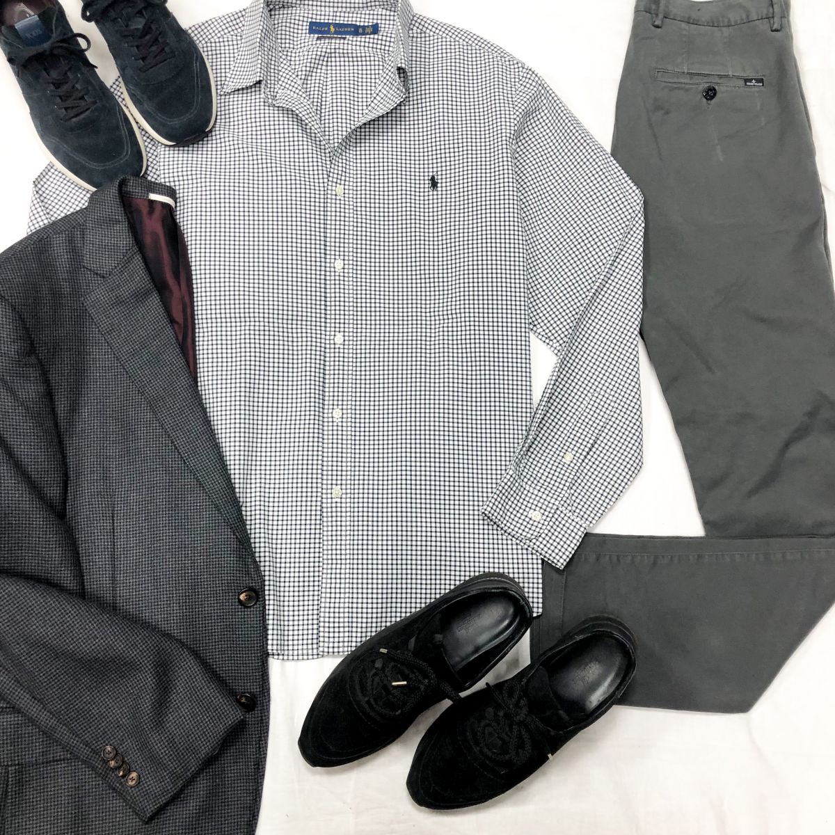 #Mechtamen
Рубашка RALPH LAUREN размер XL цена 3 131 руб 
Брюки Stone Island размер 33/32 цена 7 828 руб 
Кроссовки TODS / HERMES