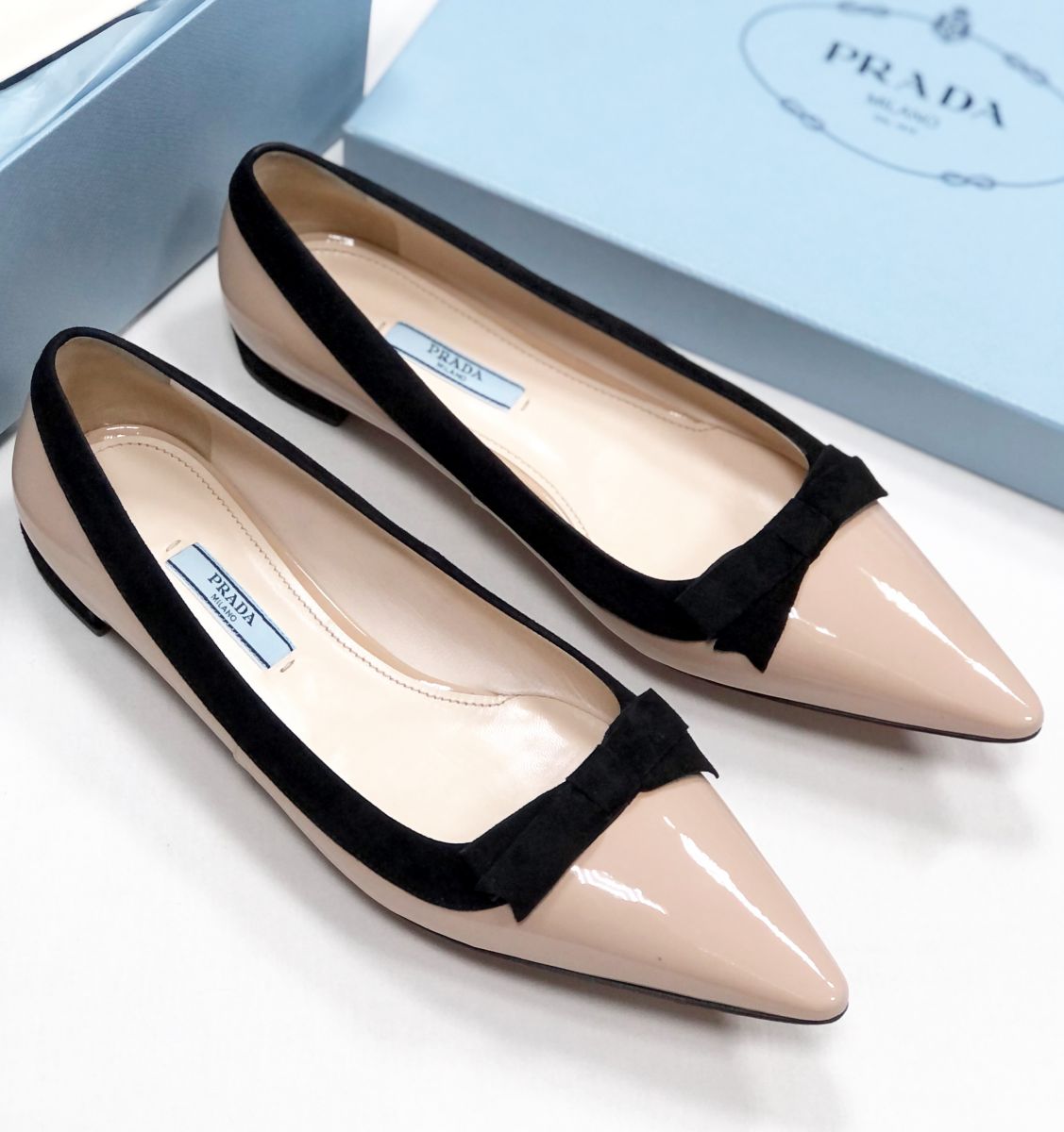 Балетки Prada размер 38.5 цена 15 655 руб