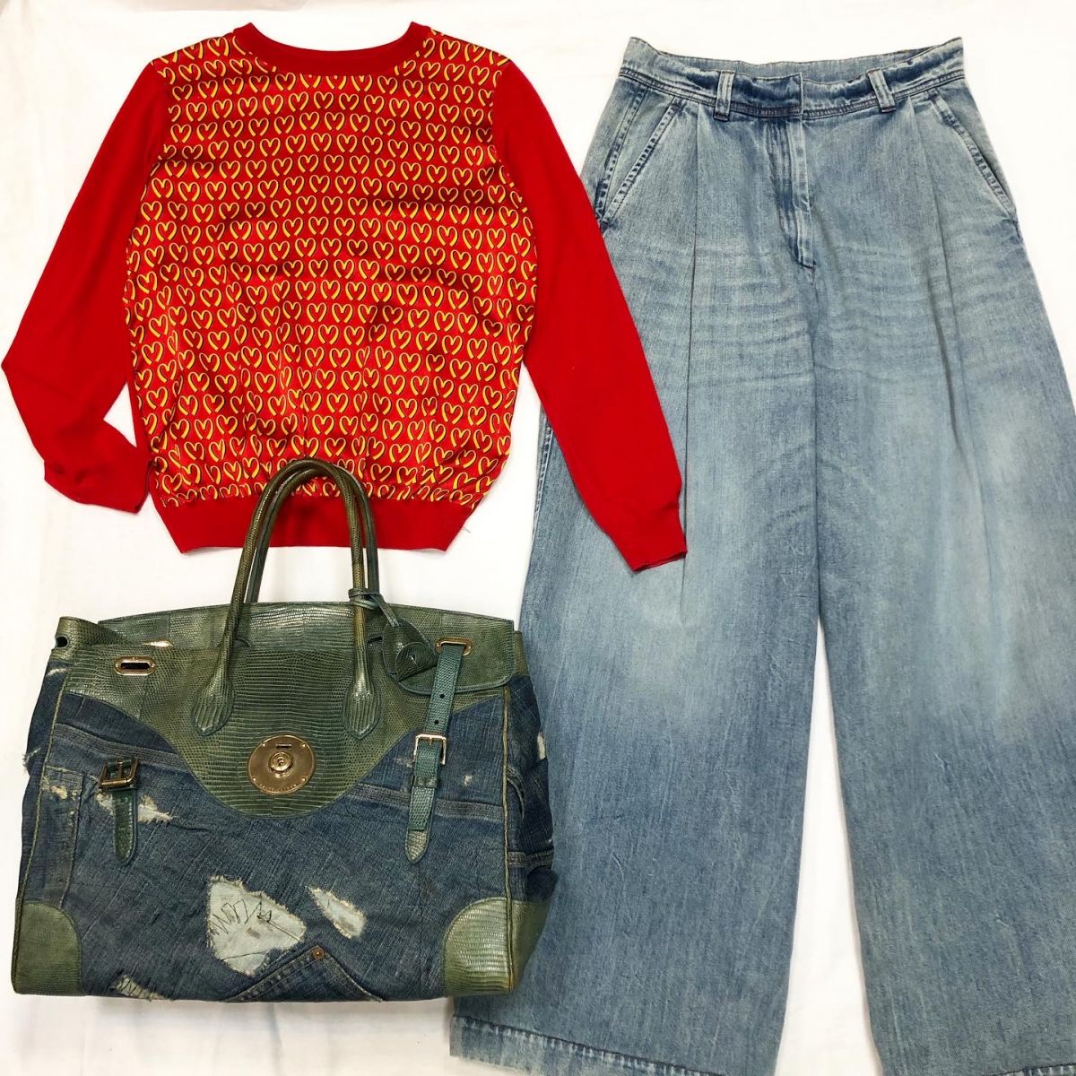Кофта /шёлк/трикотаж/ Moschino размер 38 цена 6 154 руб Джинсы Brunello Cuccinelli размер 38/42 цена 38 462 руб Сумка Ralph Lauren