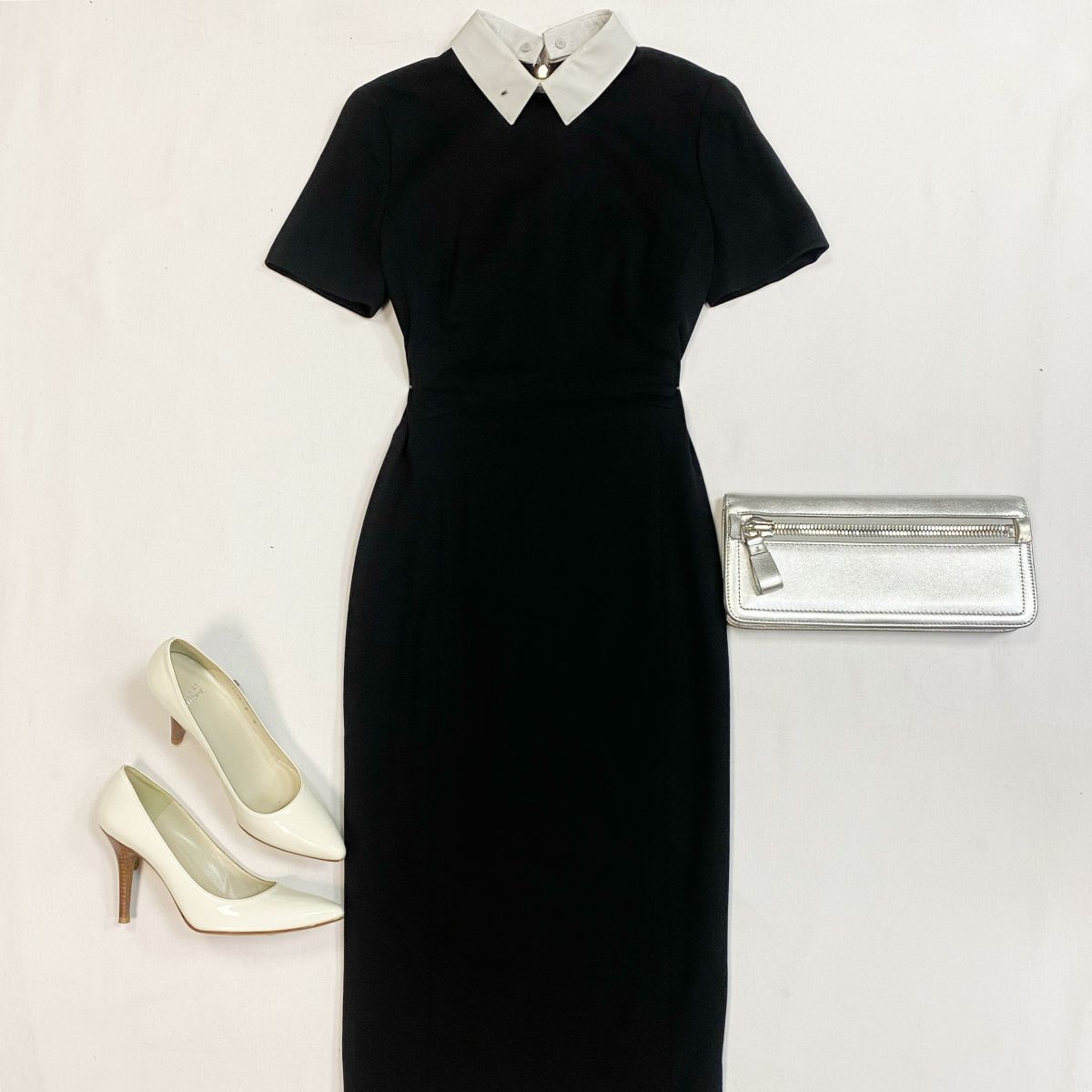 Платье Jason Wu размер 6 цена 7 693 рубТуфли Stuart Weitzman размер 38 цена 10 770 рубКлатч Tom Ford