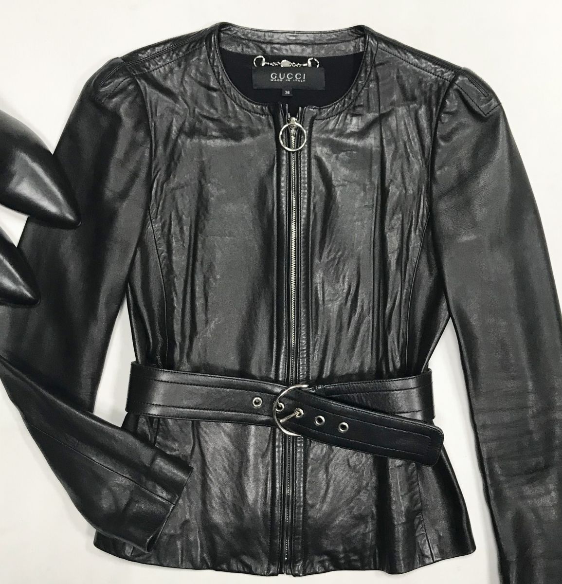 Куртка / кожа/ Gucci размер 38 цена 23 483 руб