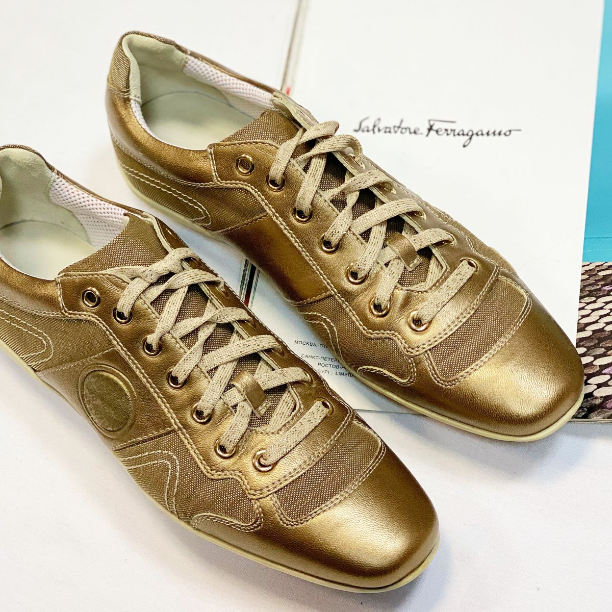 Кеды Salvatore Ferragamo размер 37 цена 7 693 руб 