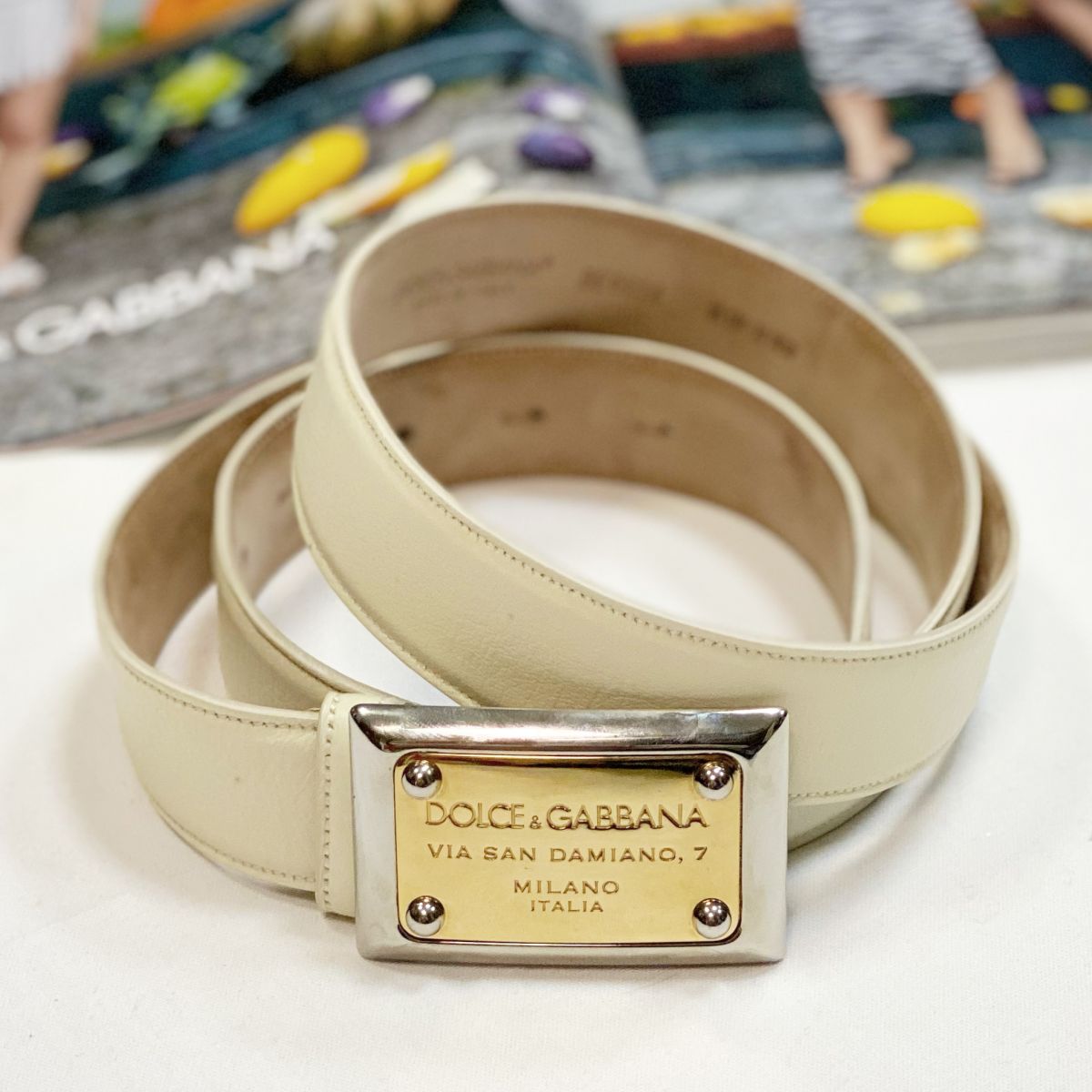 Ремень Dolce Gabbana размер 95/38 цена 3 077 руб 
