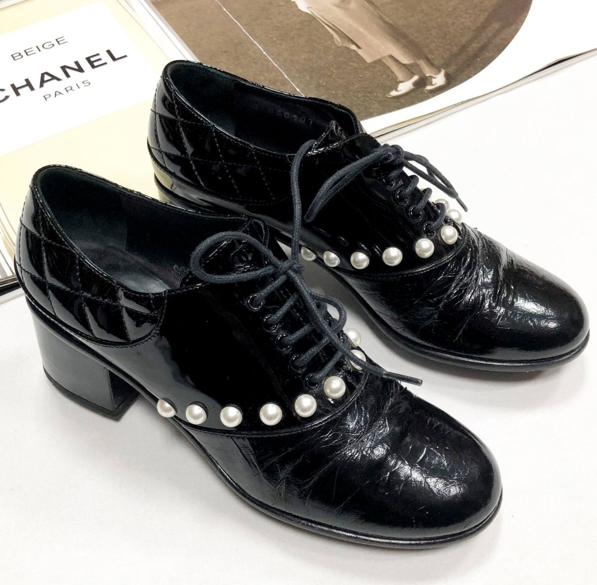 Ботинки Chanel размер 38.5 цена 15 655 руб