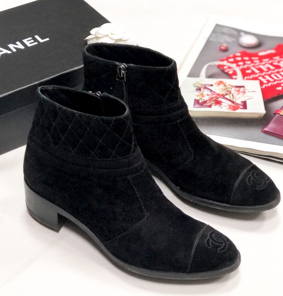 Ботинки Chanel размер 37.5 цена 28 179 руб
