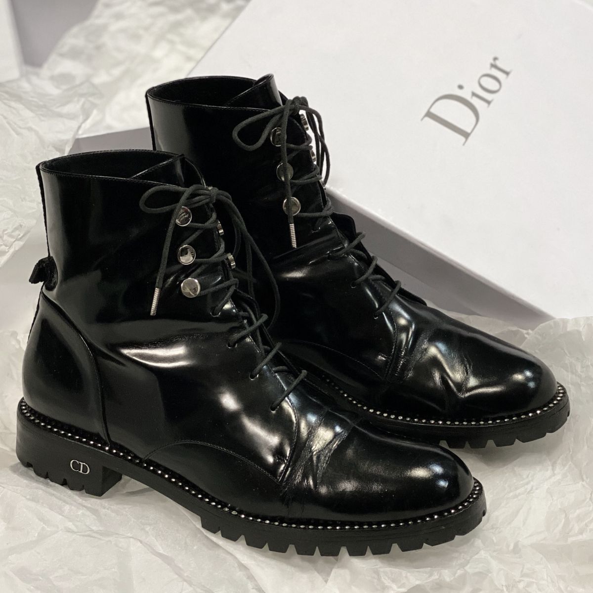Ботинки Christian Dior размер 38.5 цена 18 463 руб 