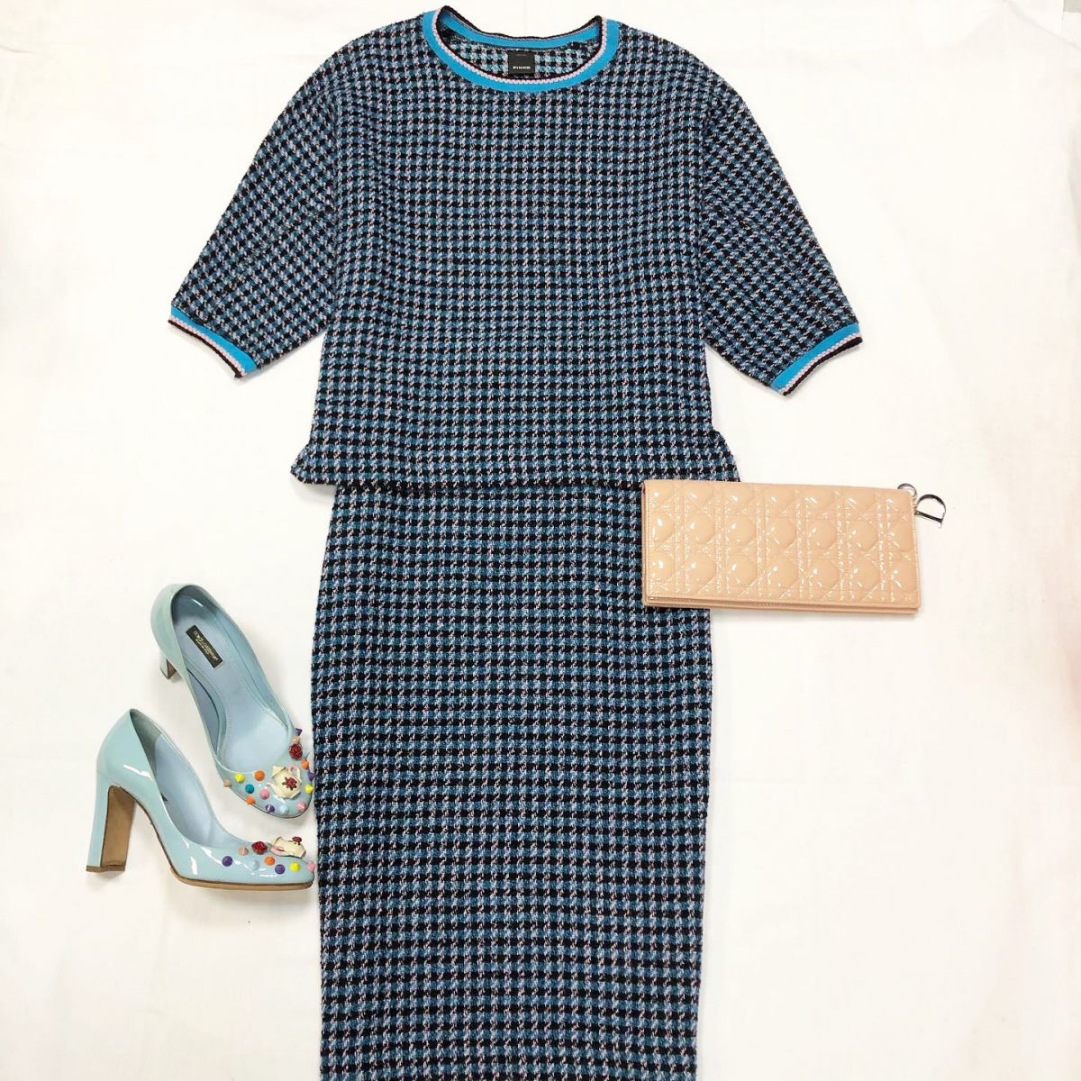 Костюм /твид/ PINKO размер 34/38 цена 10 770 руб Туфли DOLCE GABBANA размер 38 цена 12 308 руб Клатч CHRISTIAN DIOR