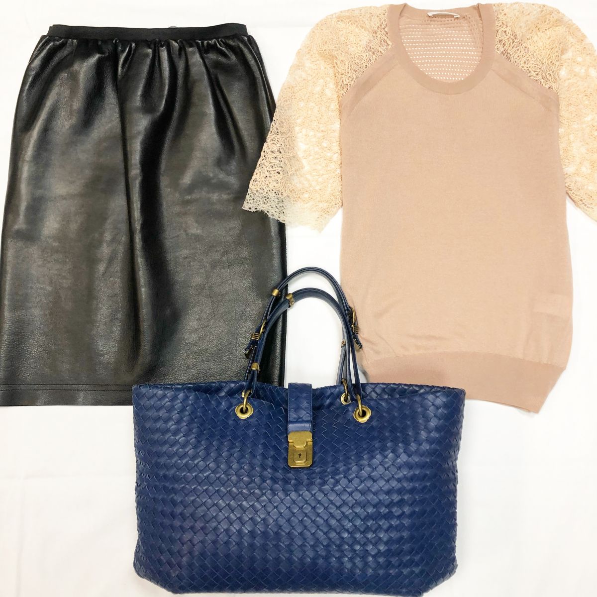 Кофта Chloe размер S цена 7 693 руб Юбка Lanvin размер 36 цена 12 308 руб Сумка BOTTEGA VENETA