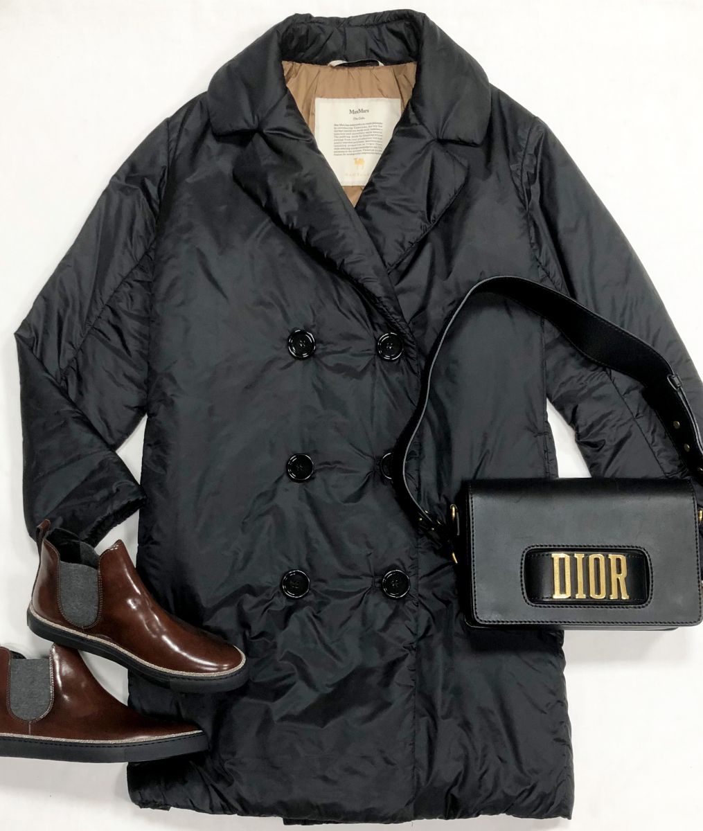 Пальто Max Mara размер 46 цена 23 483 руб
Ботинки размер 36 цена 46 965 руб
Сумка Christian Dior