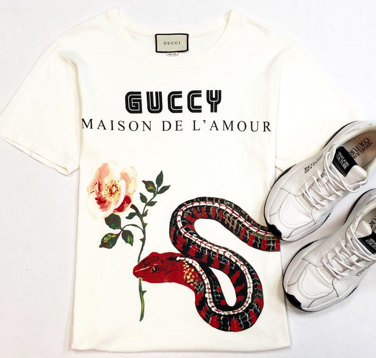 Футболка Gucci размер 42 цена 15 385 руб