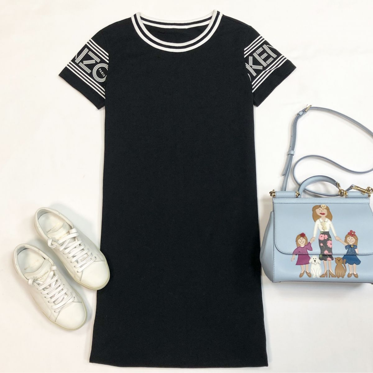 Платье Kenzo размер 40 цена 6 154 рубКеды Saint Laurent размер 36.5 цена 23 078 рубСумка Dolce Gabbana