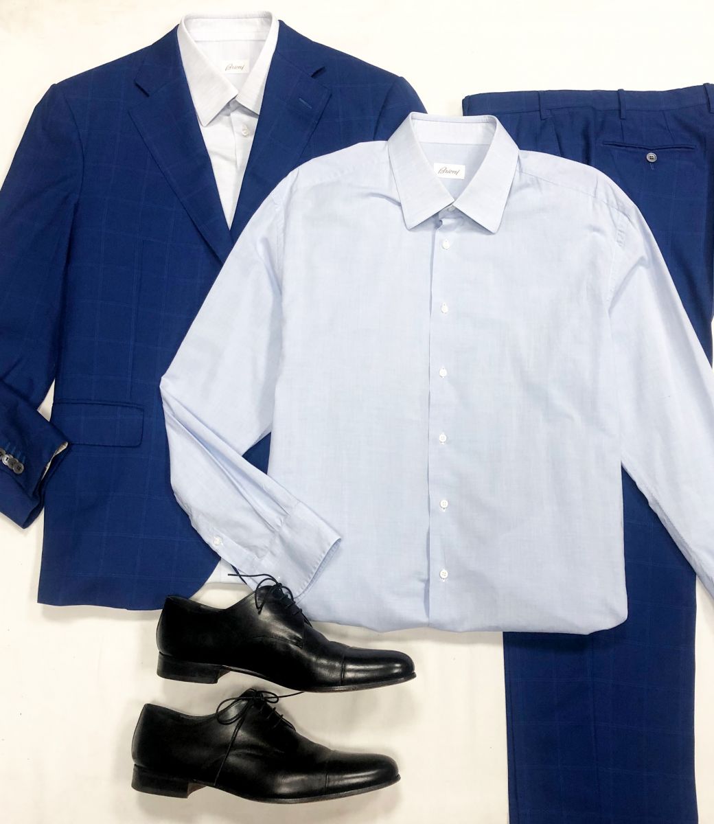 #mechtamen Костюм Corneliani размер 56 цена 15 385 рубРубашки Brioni размер 45/17 цена по 4 616 рубБотинки размер 44 цена 9 231 руб