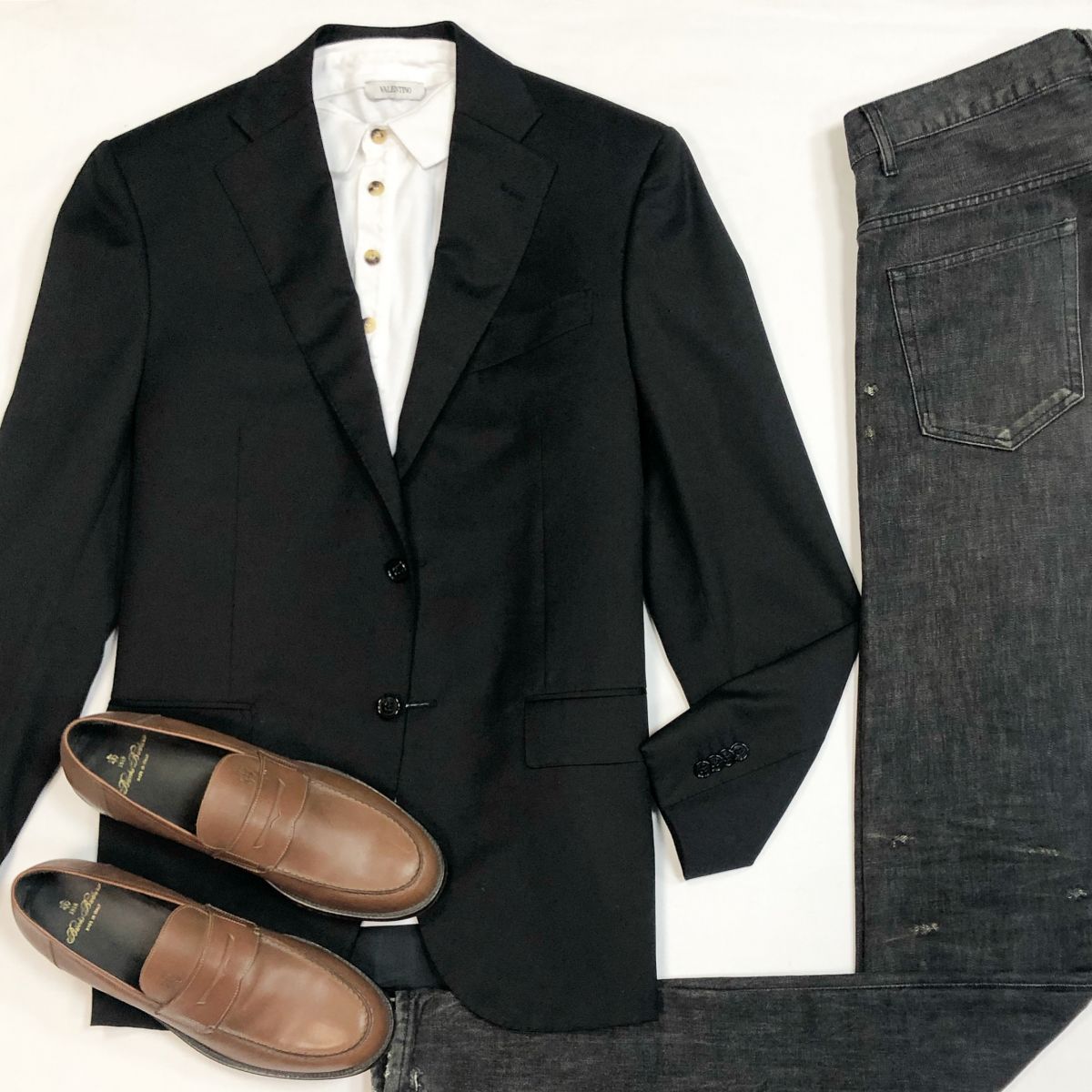 #mechtamen Пиджак Corneliani размер 50 цена 7 693 рубДжинсы Balmain размер 30 цена 7 693 рубТуфли размер 44 цена 15 385 руб