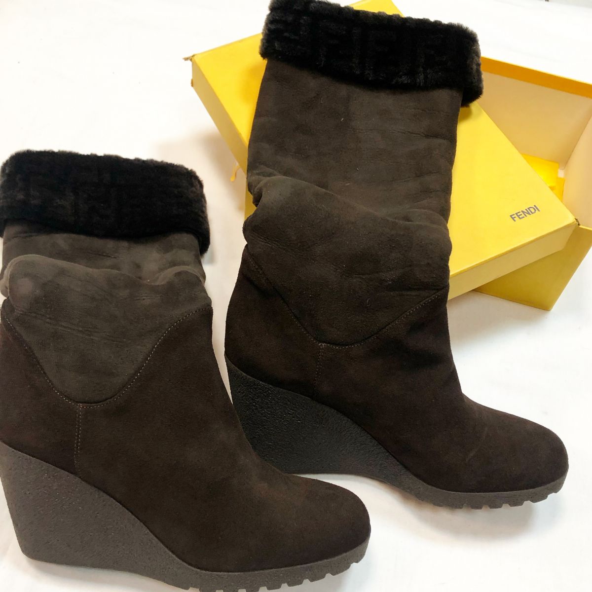 Сапоги зимние FENDI размер 40 цена 10 770 руб 