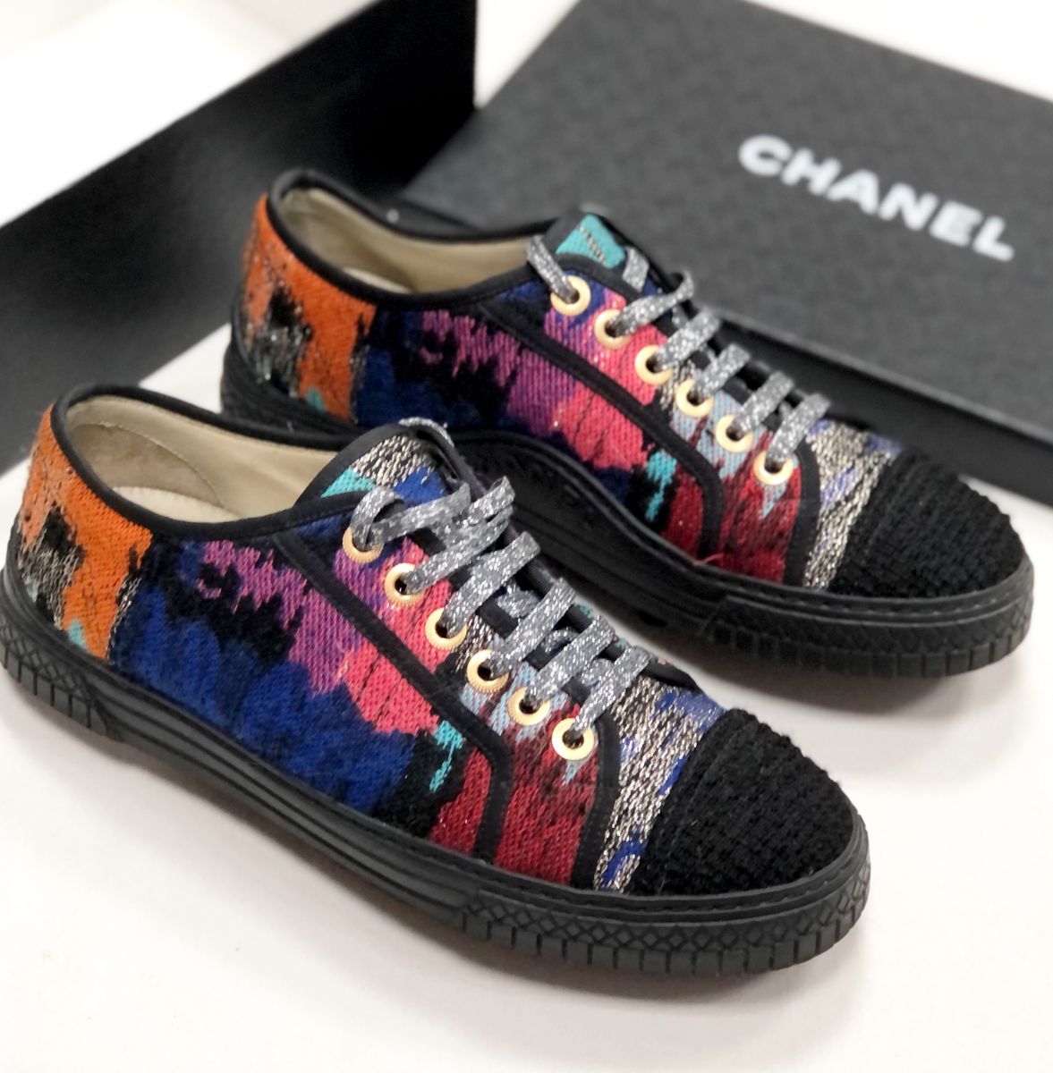 Кеды /люрекс/ Chanel размер 38.5 цена 23 483 руб 