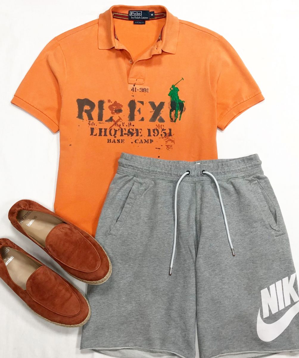 #mechtamen Поло Ralph Lauren размер M цена 4 697 руб
Шорты Nike размер M цена 2 348 руб
Эспадрильи W. Gibbs размер 43.5 цена 18 786 руб