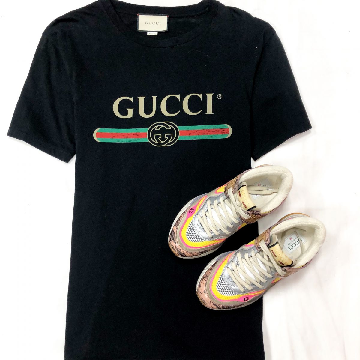 Футболка GUCCI размер L цена 10 770 руб 