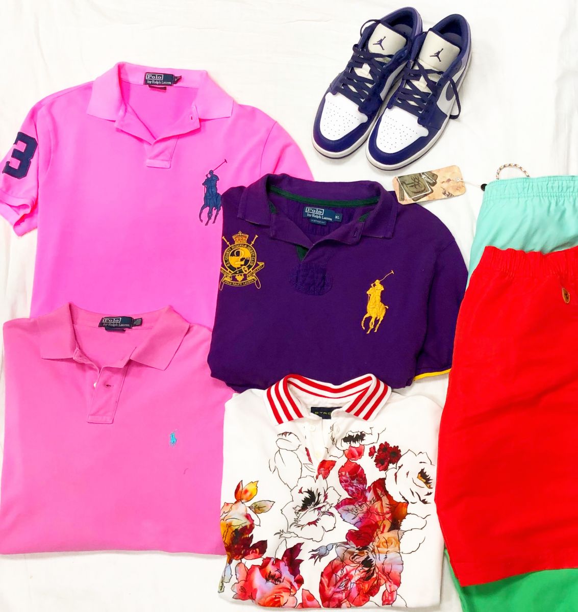 #Mechtamen
Поло RALPH LAUREN / ETRO размер XL / L цена по 4 697 руб 
Шорты ERICMARILEL / POLO /PUMA цена 2 348 руб / 4 697 руб
