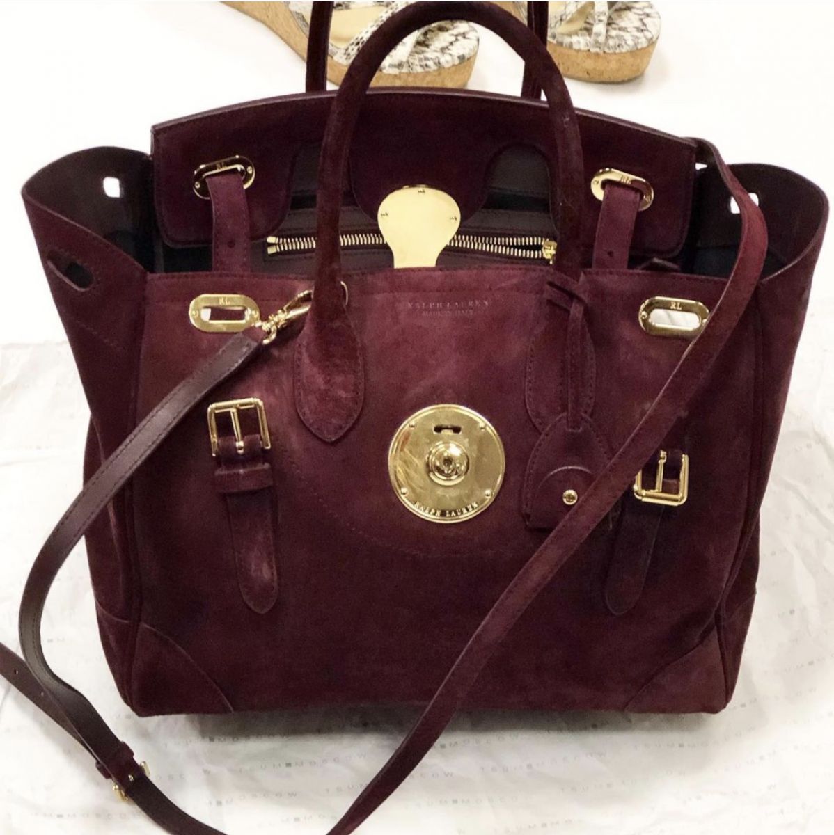 Сумка Ralph Lauren размер 45/42/25 цена 38 463 руб 
