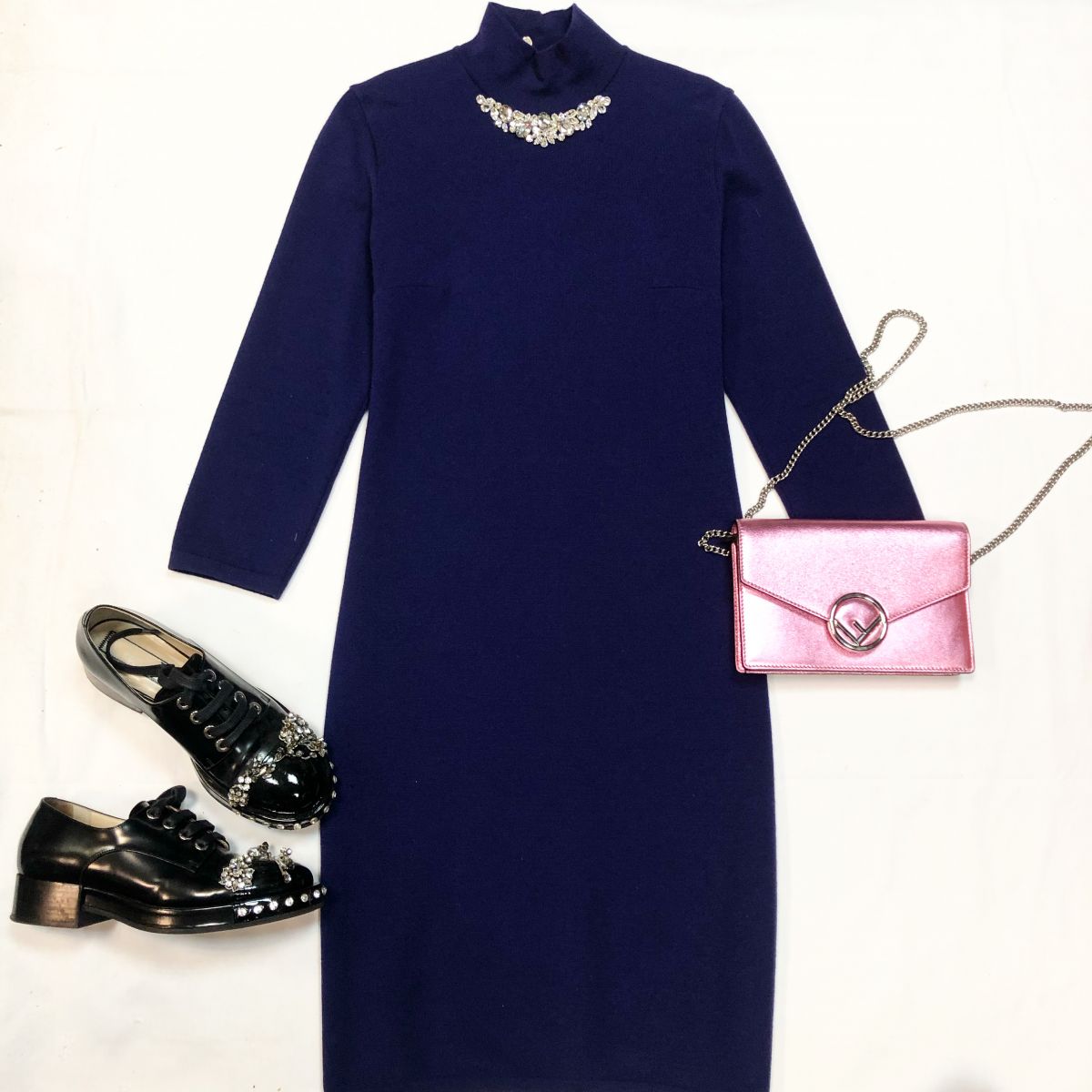 Платье BLUMARINE размер 38/44 цена 18462 руб Сумка FENDI