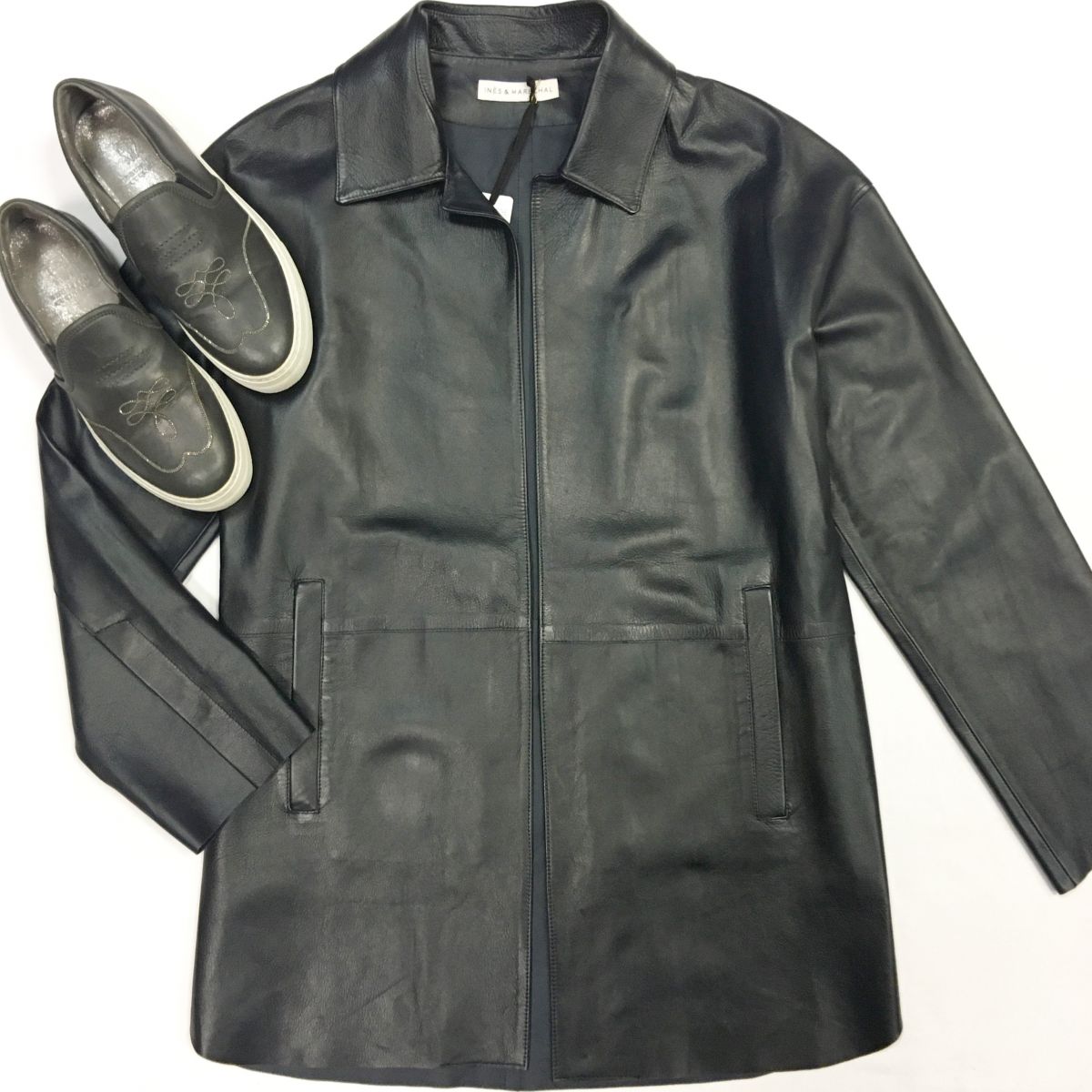 Куртка/кожа Ines Marechale размер 36 цена 46 155 руб Слипоны Brunello Cucinelli размер 38 цена 10 770 руб