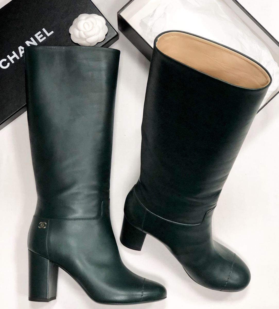 Сапоги Chanel размер 38.5 цена 46 965 руб