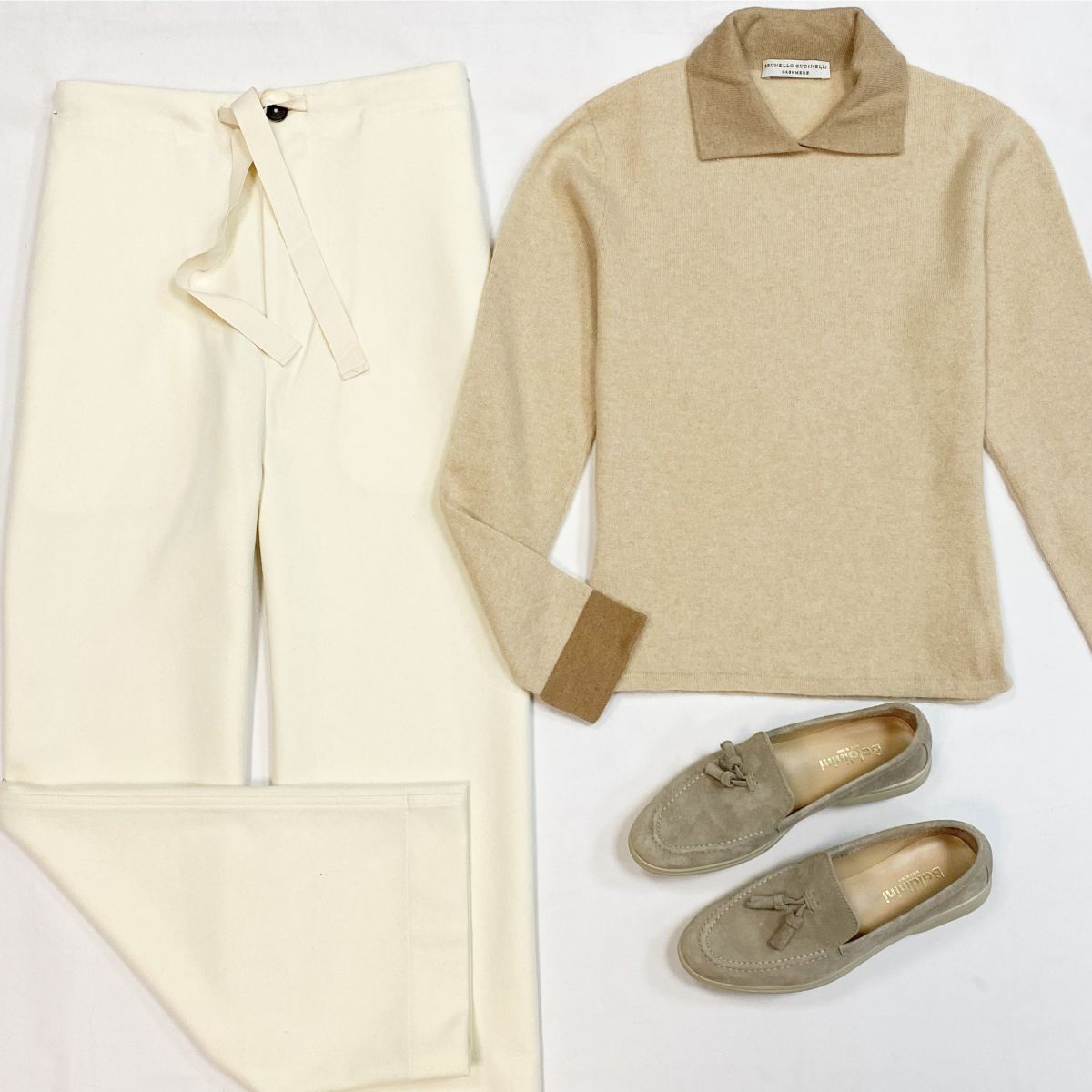 Кофта/кашемир/ Brunello Cucinelli размер S цена 7 693 рубБрюки Jil Sander размер XS цена 10 770 рубЛоферы Baldinini размер 37 цена 15 385 руб