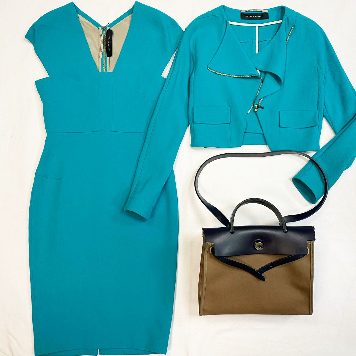 Костюм / жакет + платье / Roland Mouret размер 40 / 42 / цена 23 078 руб Сумка Hermès