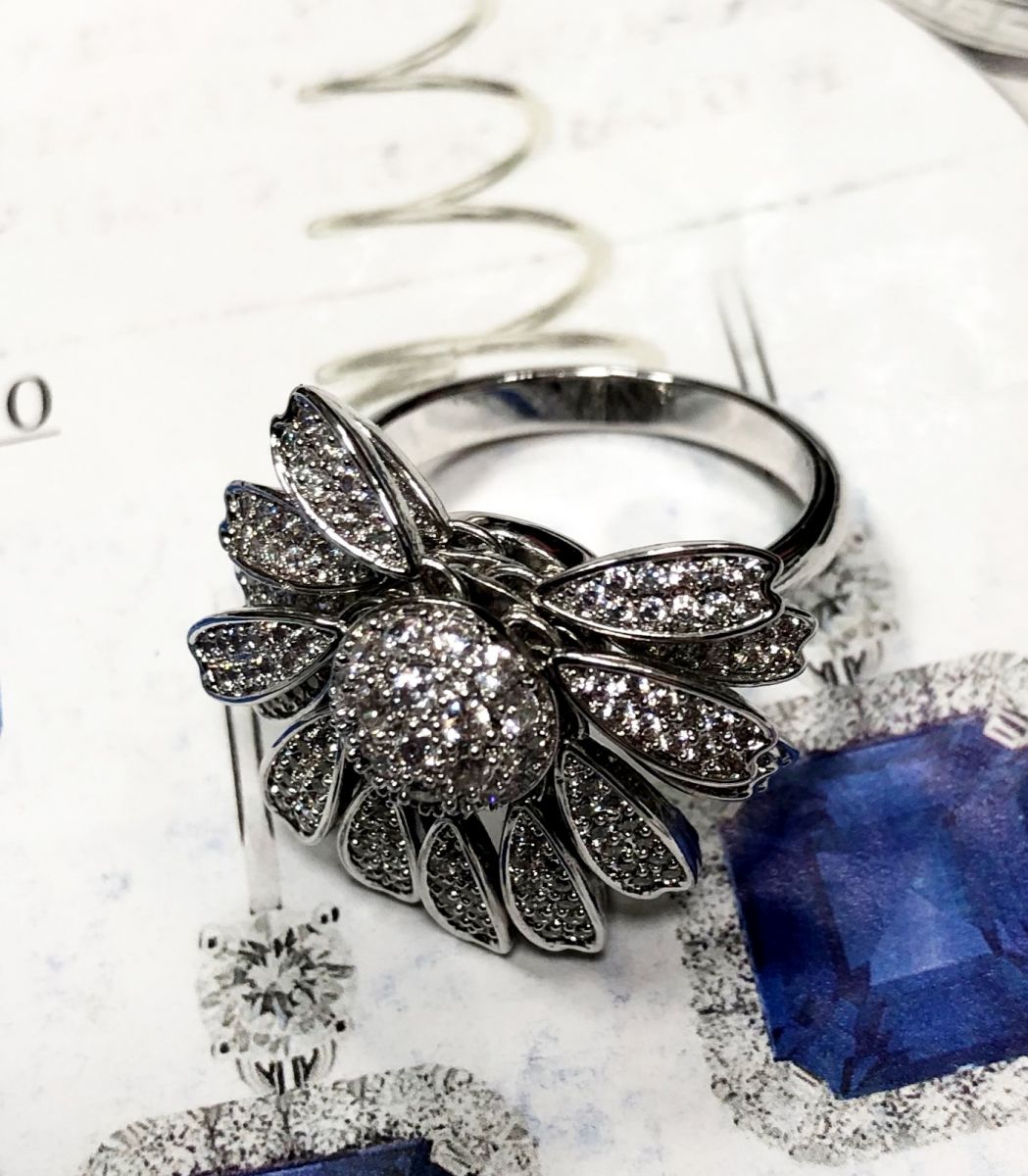 Кольцо/ камни/ цена 7 828 руб