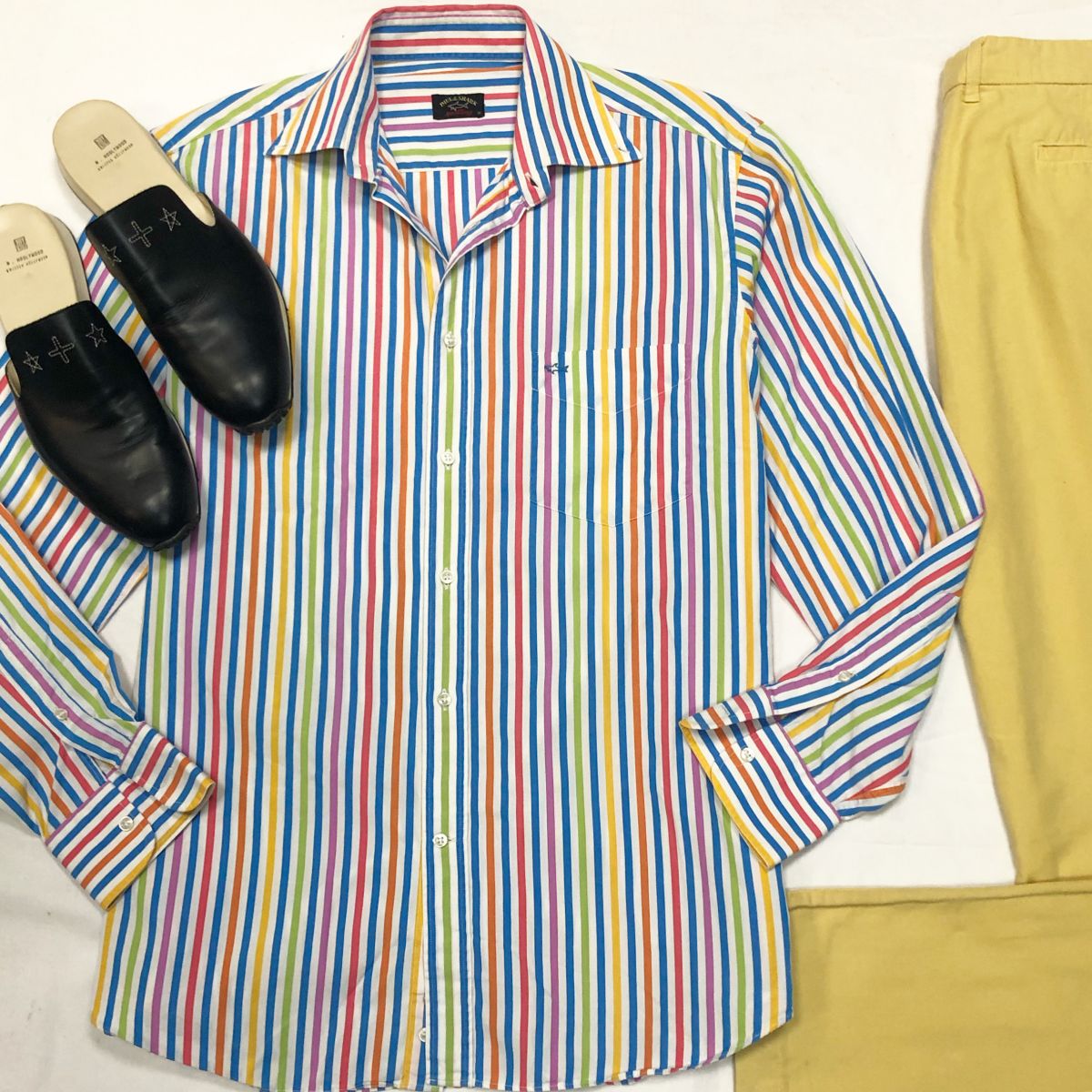 #MechtamenРубашка Paul&amp; Schark размер 38 цена 3 078 руб Брюки Zegna размер 54/36 цена 4 616 руб Сабо размер 44.5 цена 7 693 руб