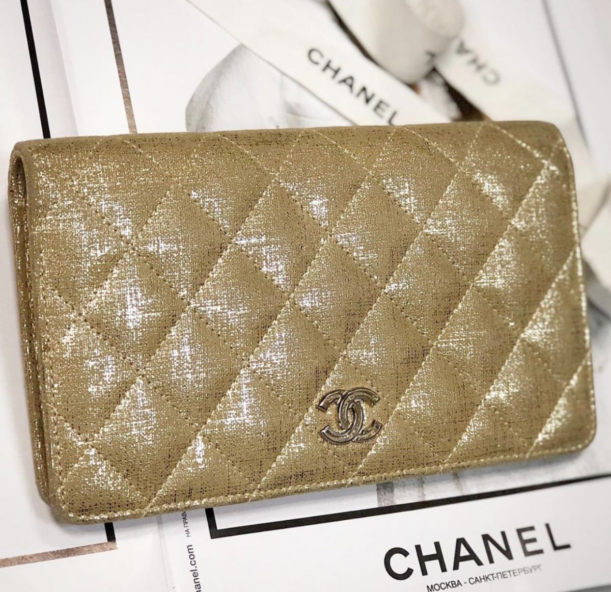 Портмоне Chanel  размер 18/11 цена 27 693 руб