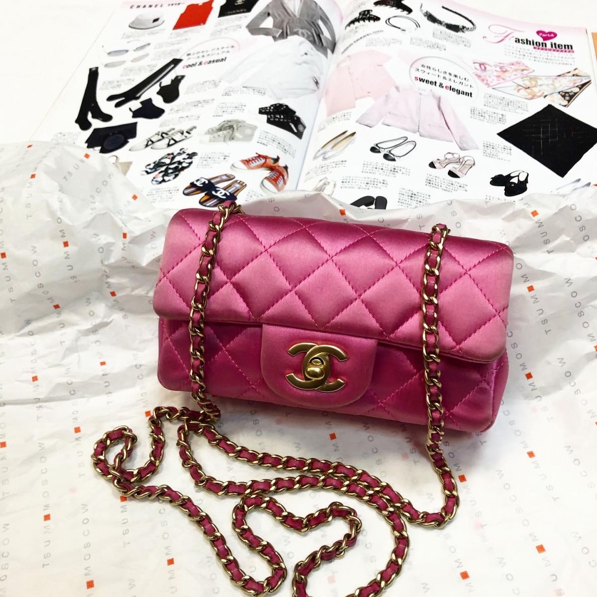 Сумочка Chanel размер 16/9 цена 61 540 руб 
