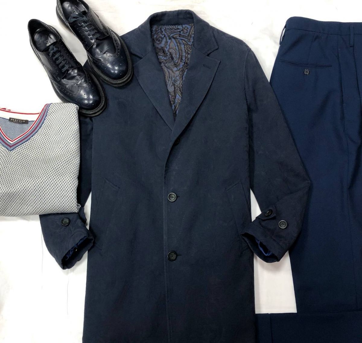 #Mechtamen
Пальто / Пиджак ETRO размер 54 цена 31 310 руб 
Брюки MARGIELA размер 44 цена 28 786 руб