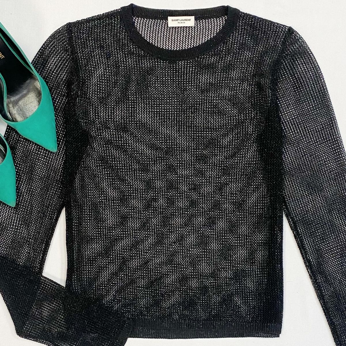 Кофта Saint Laurent размер 38 цена 18 462 рубТуфли Saint Laurent размер 37 цена 4 616 руб