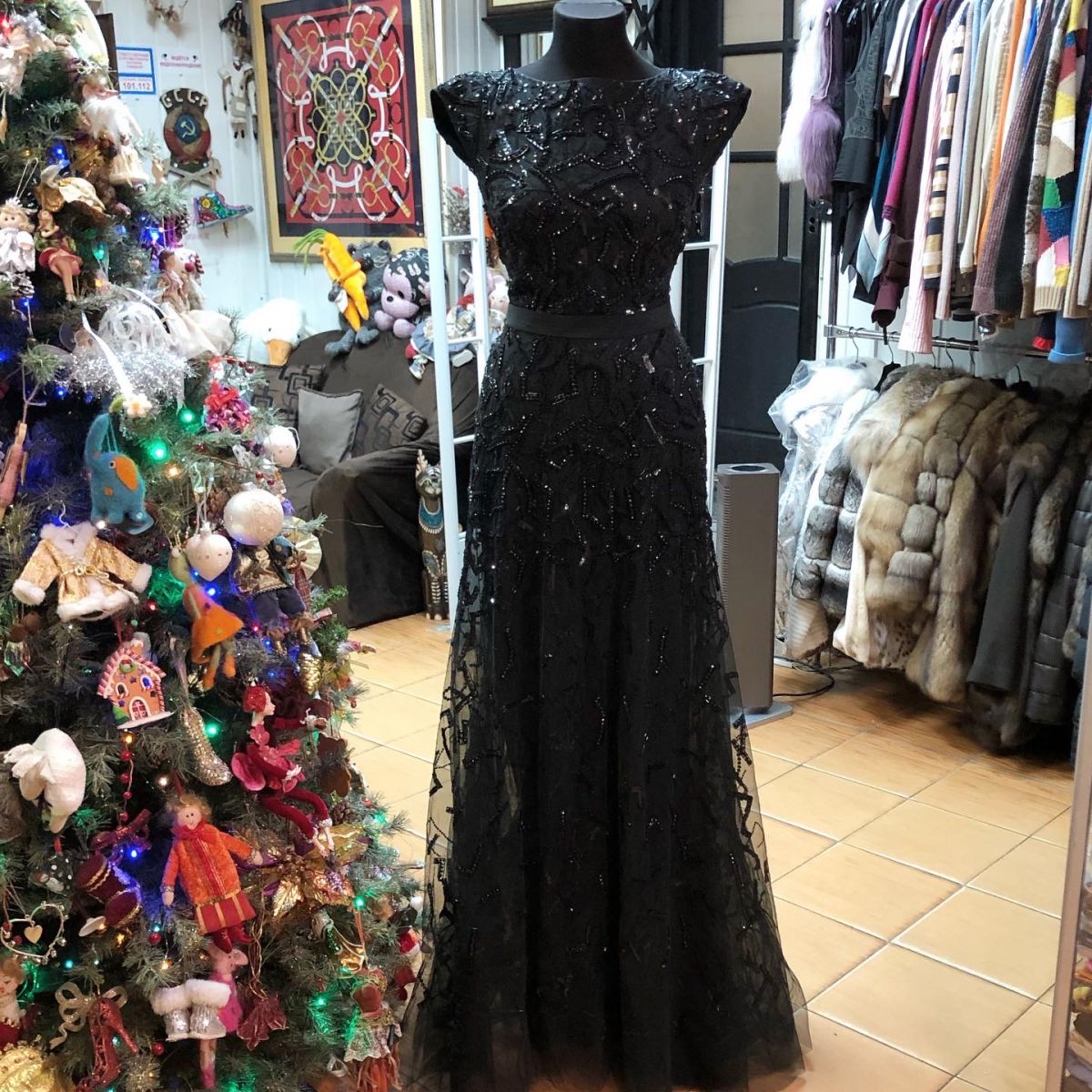 Платье /пайетки/ бисер/ Elie Saab размер 36 цена 43 078 руб 