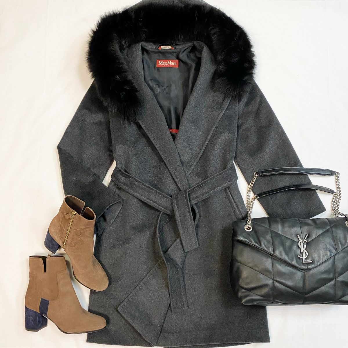 Пальто Max Mara размер 34 цена 23 078 руб Ботильоны Chanel размер 38 цена 61 540 руб Сумка Saint Laurent